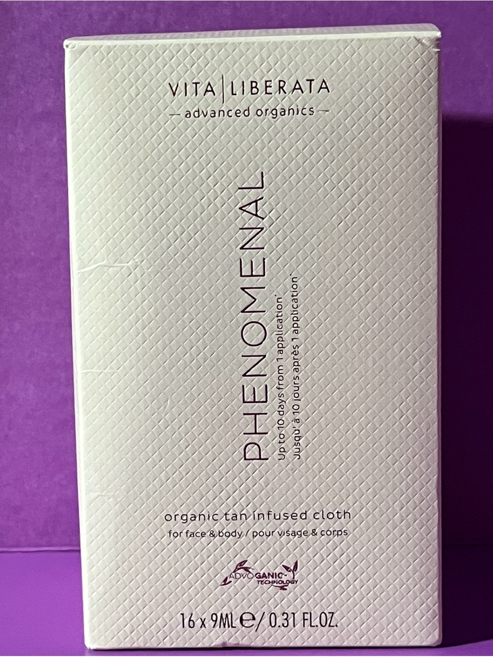 VITA LIBERATA - PHENOMENAL- Organic - Tan Infused Cloths